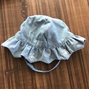 NWOT. Chambray baby sun hat